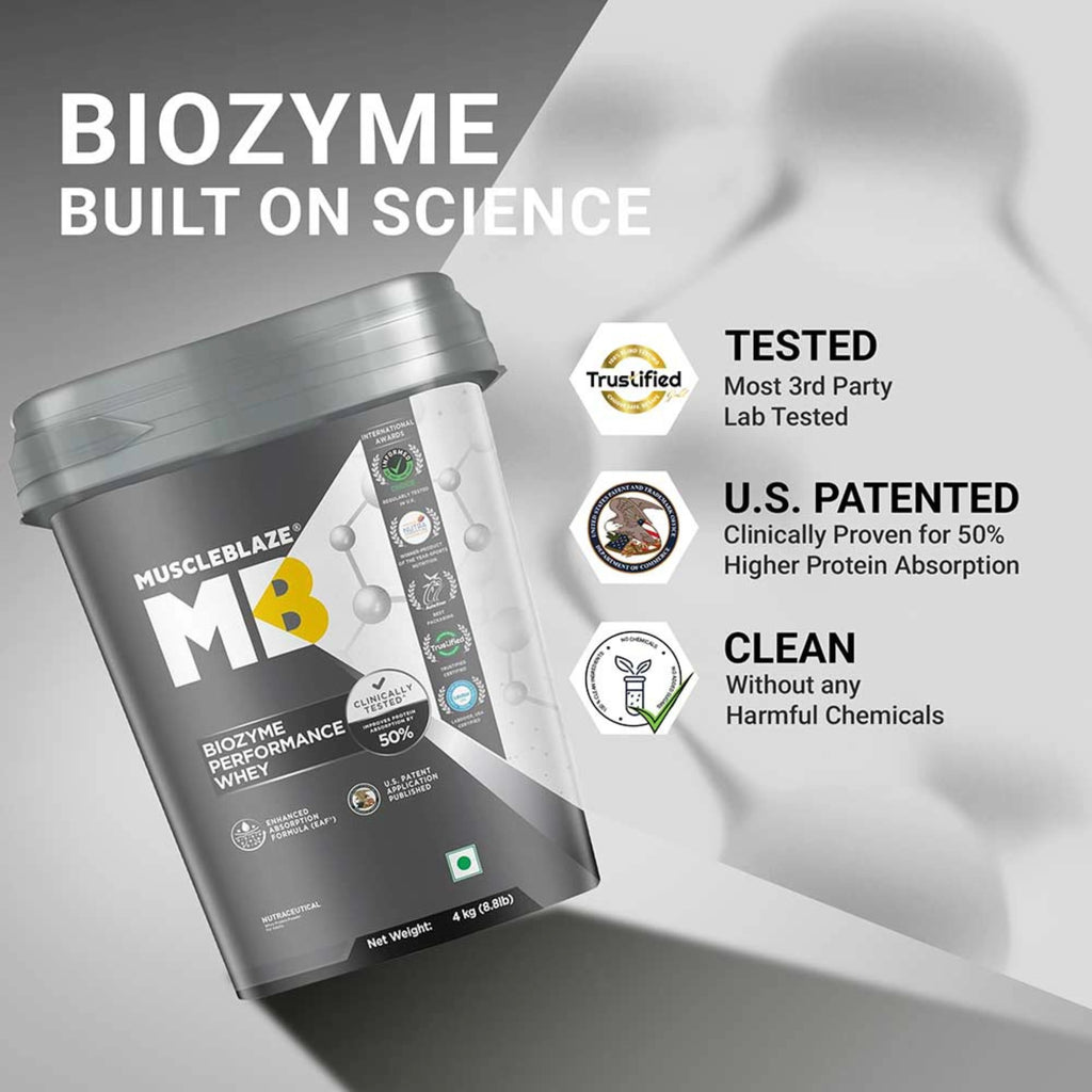 MuscleBlaze Biozyme Performance Whey Protein