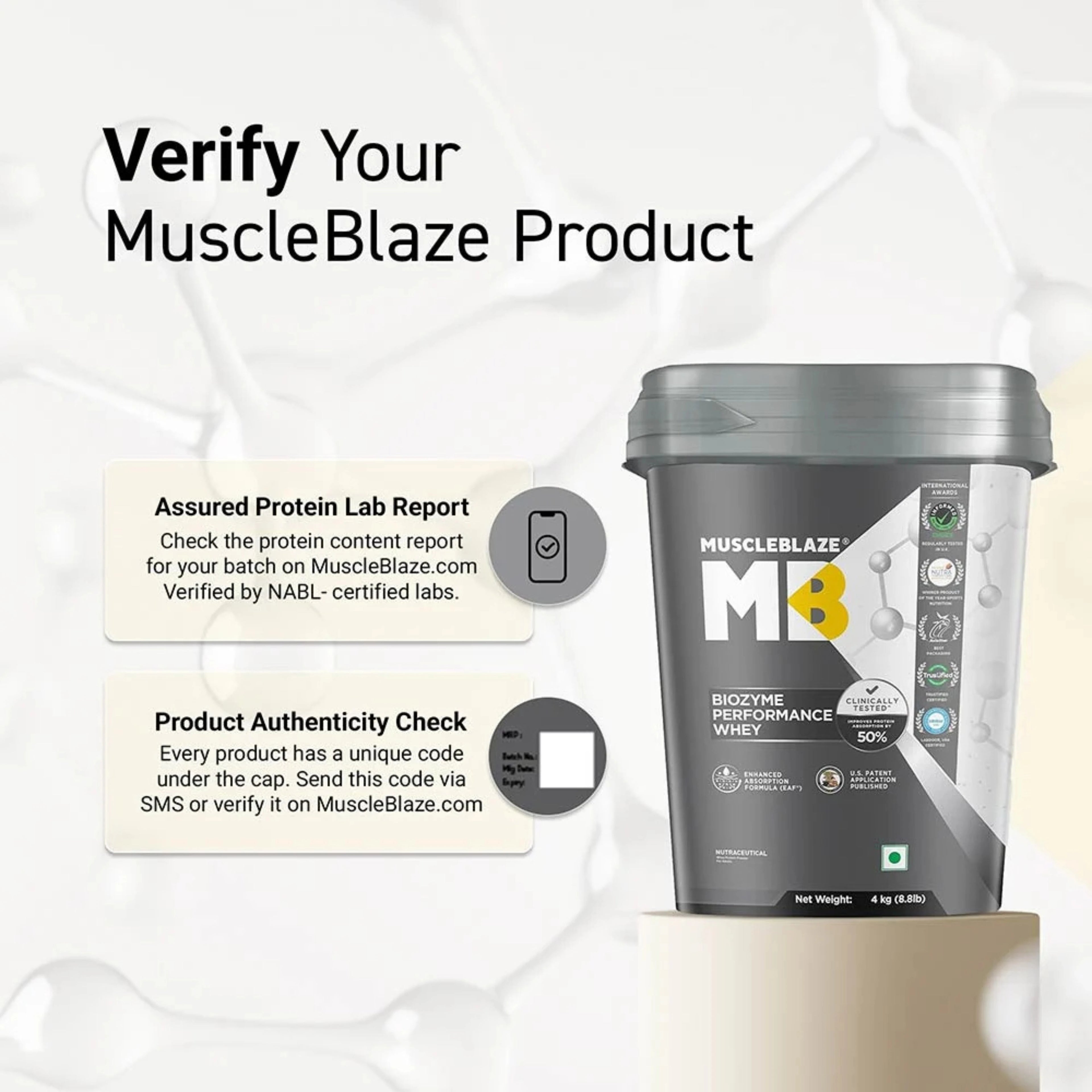 MuscleBlaze Biozyme Performance Whey Protein