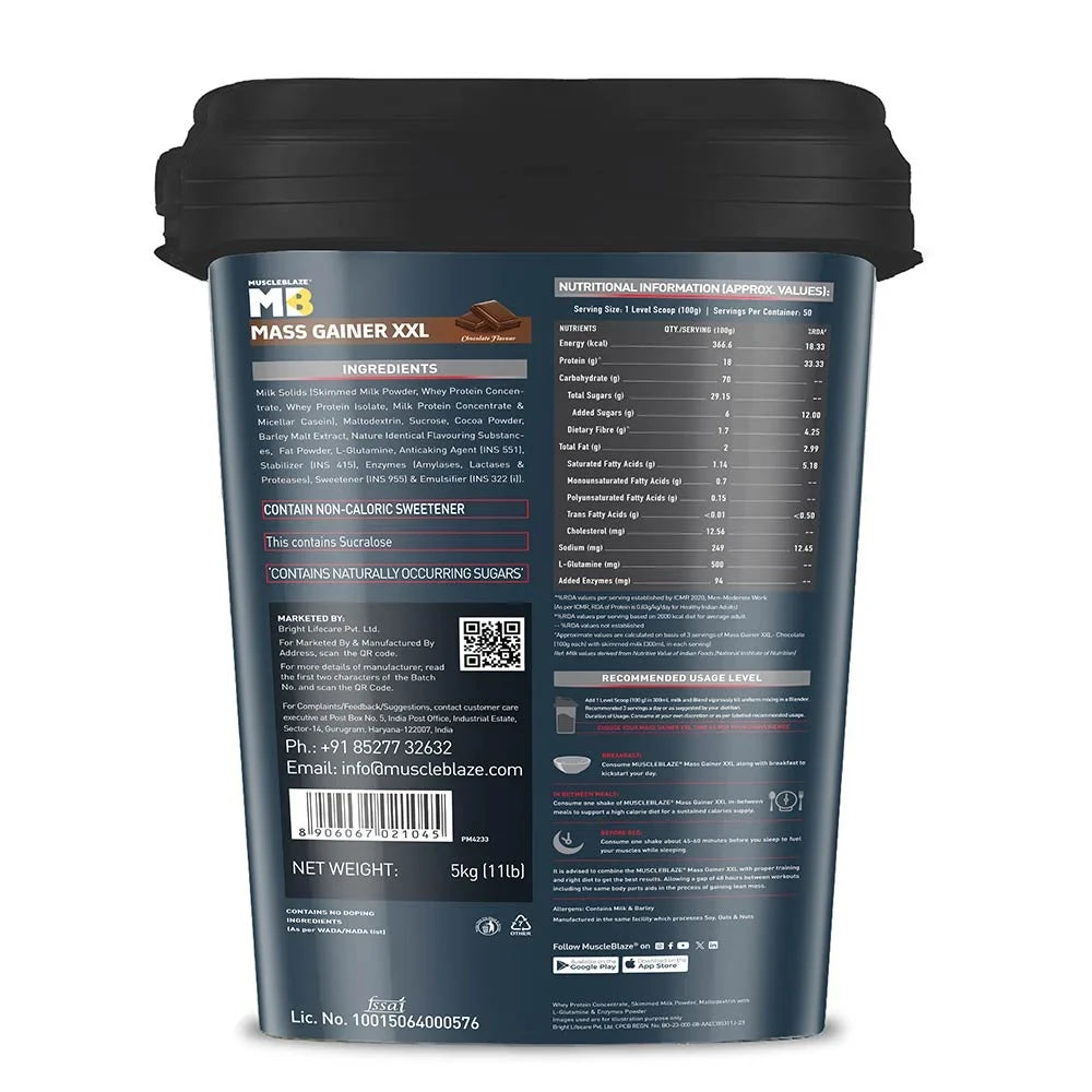 MuscleBlaze XXL Mass Gainer