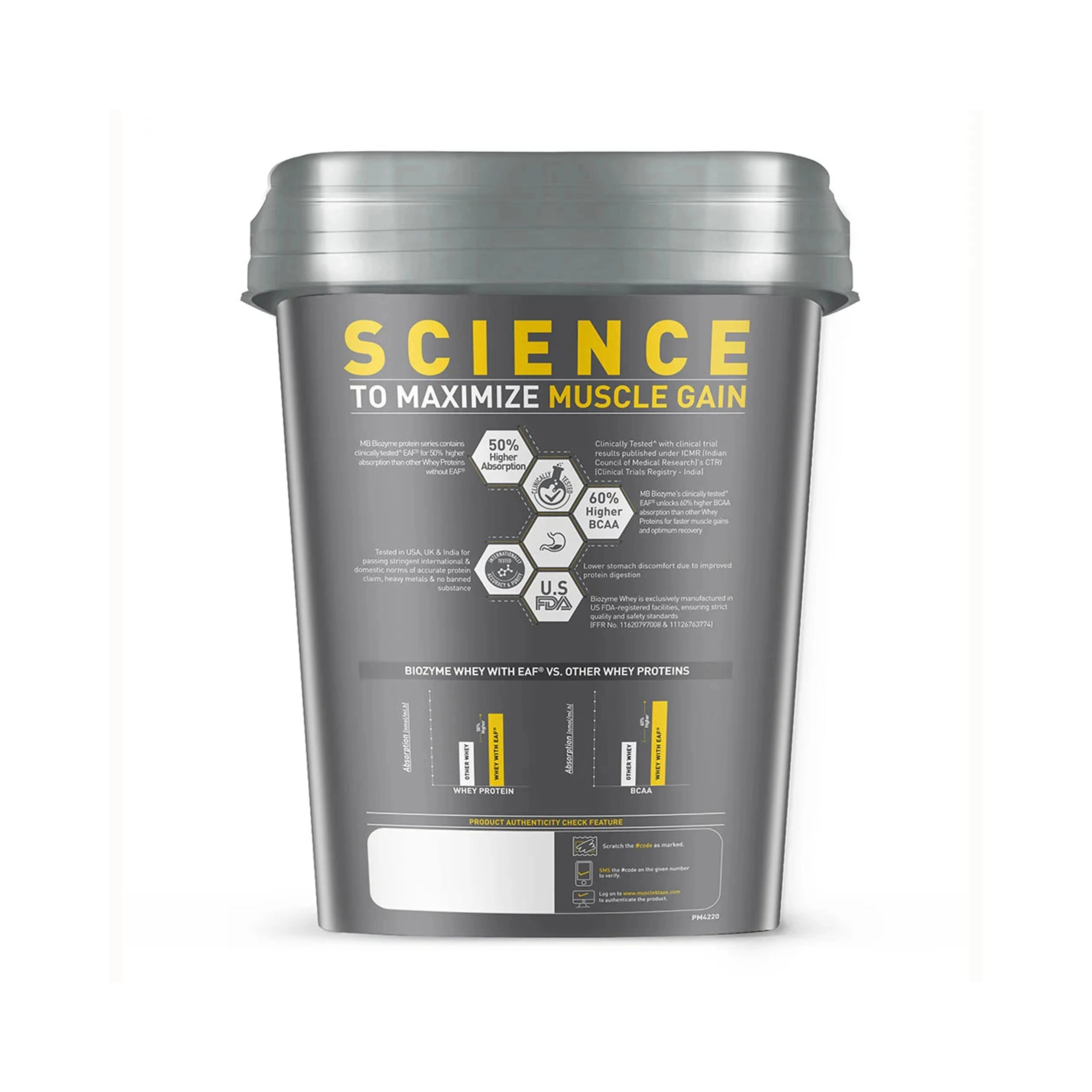 MuscleBlaze Biozyme Performance Whey Protein