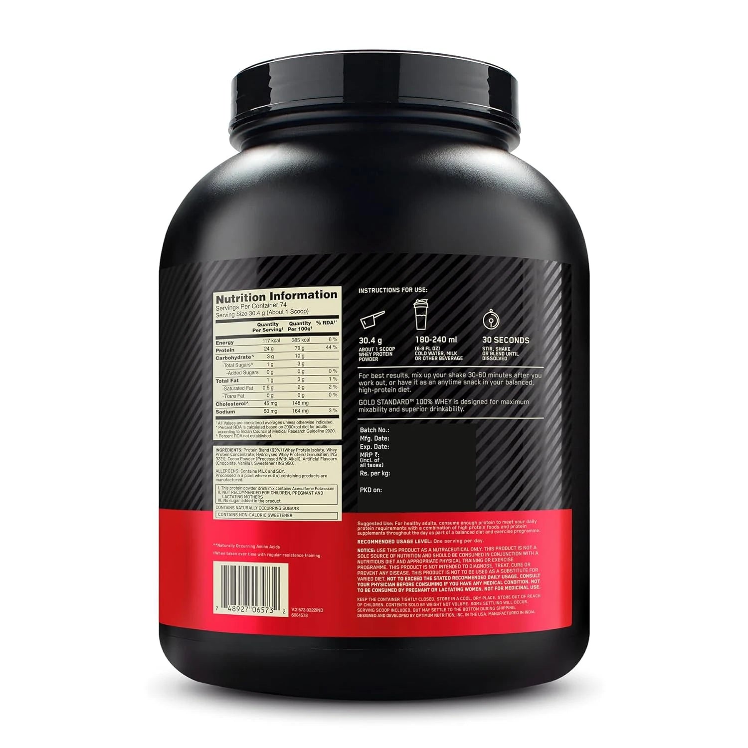 Optimum Nutrition Gold Standard 100% Whey Protein