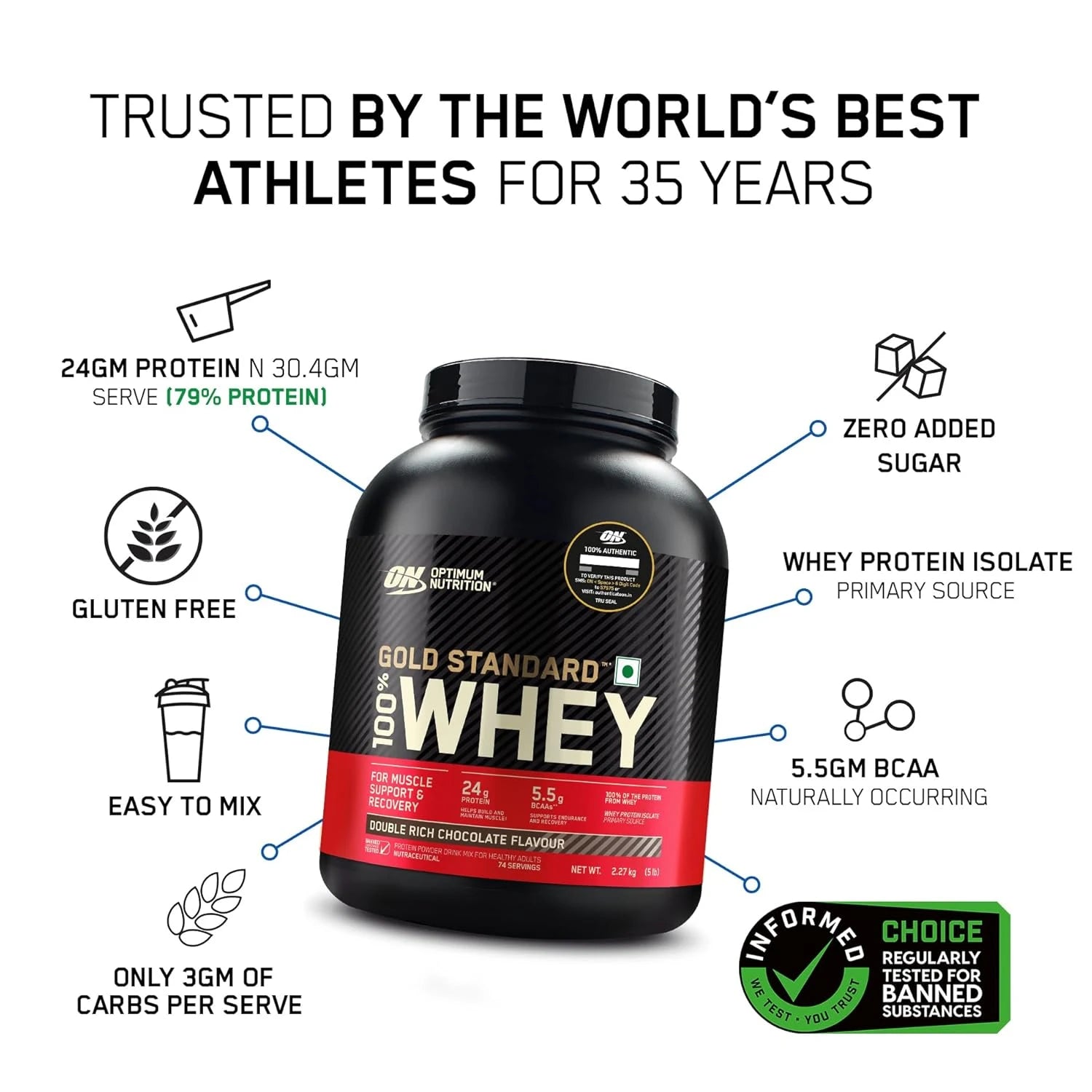 Optimum Nutrition Gold Standard 100% Whey Protein