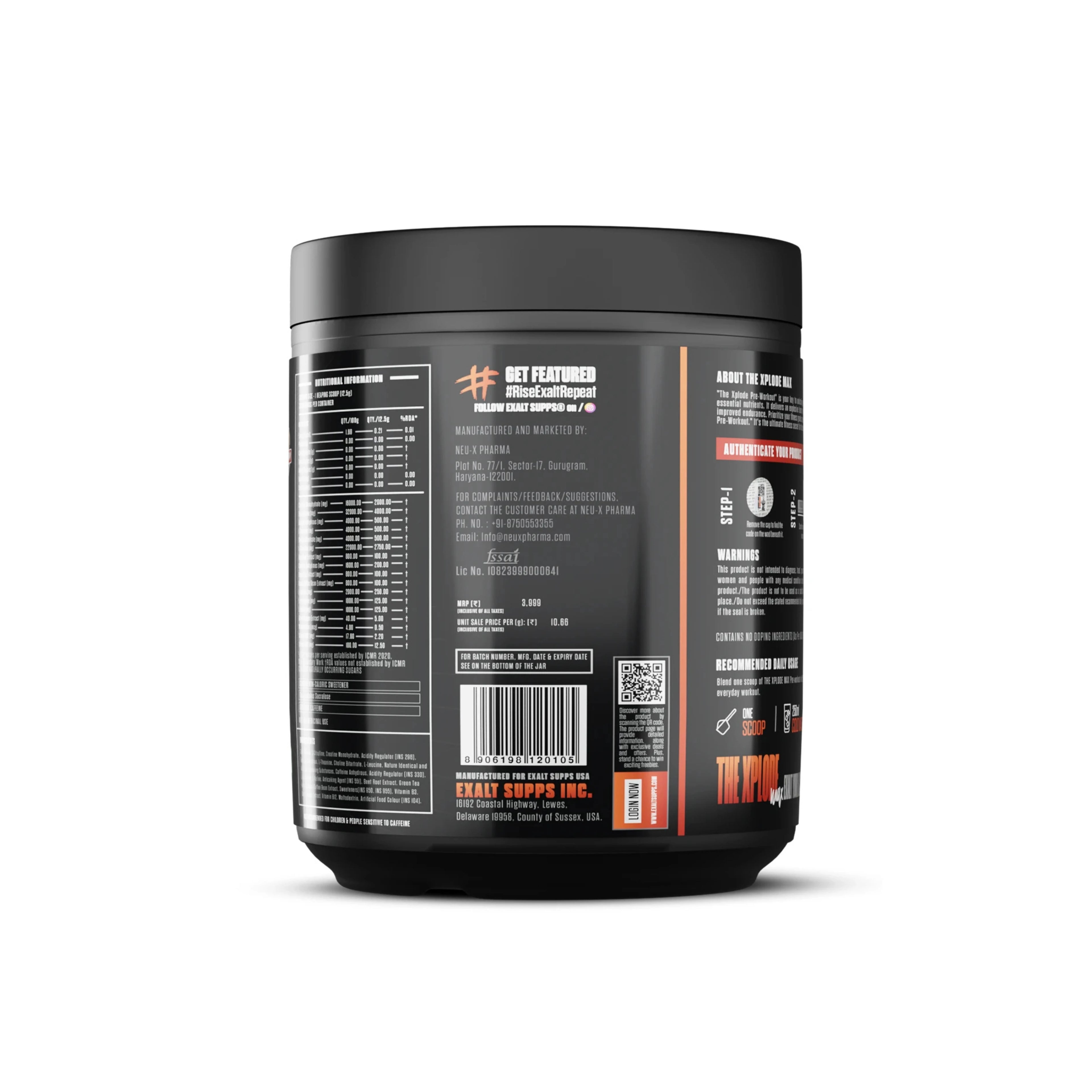 The Xplode Max Preworkout