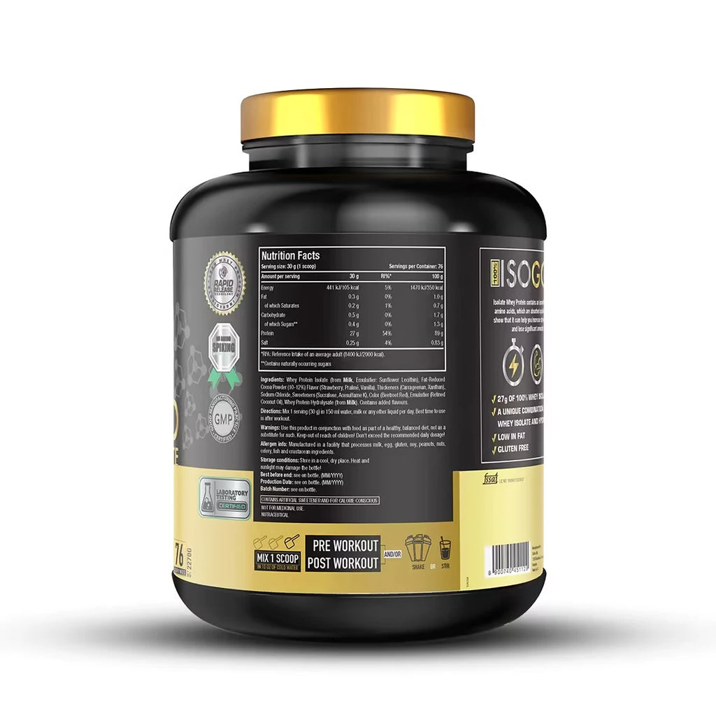 One Science 100% ISO Gold Whey Protein Isolate