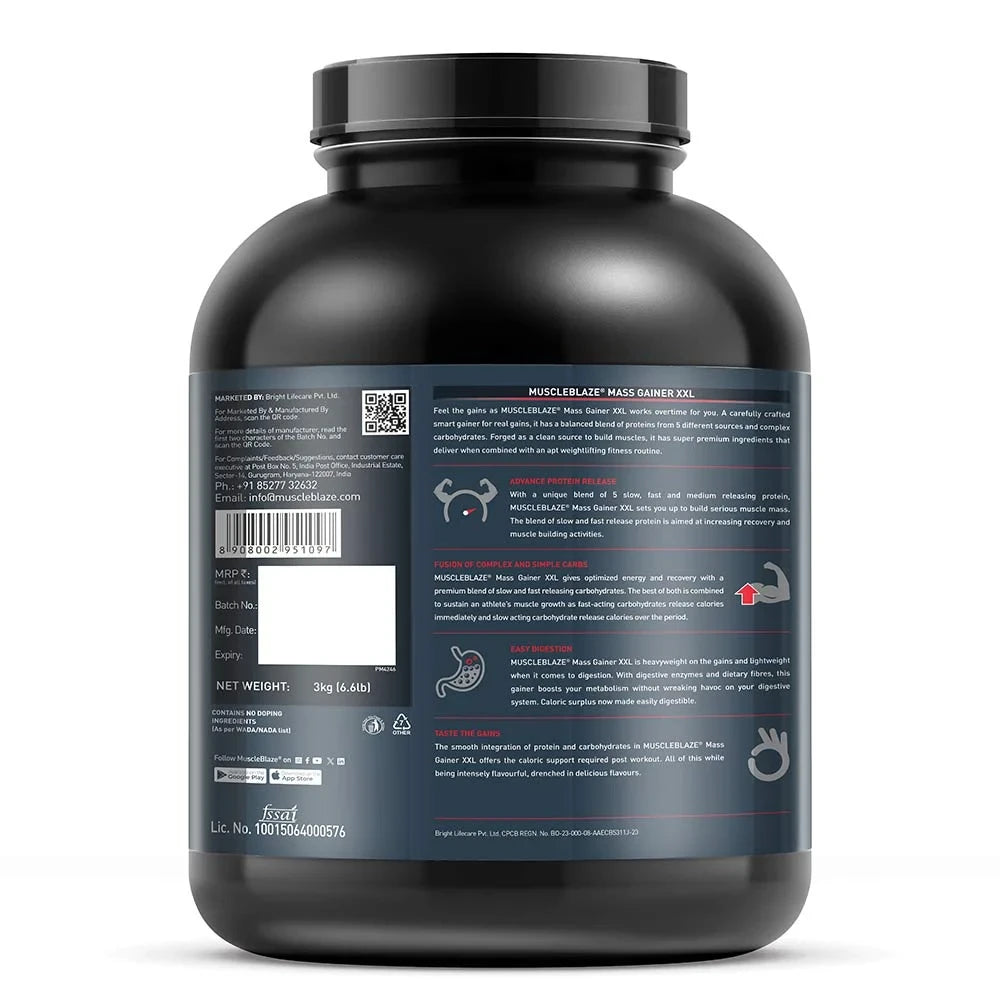 MuscleBlaze XXL Mass Gainer
