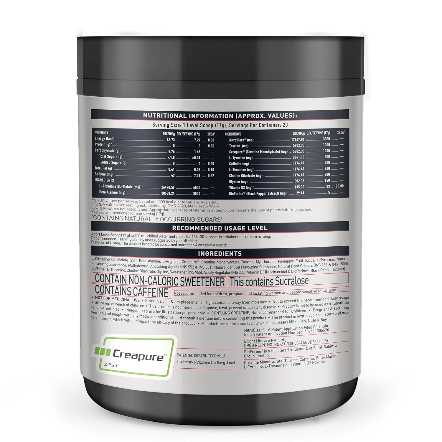 Muscleblaze WrathX Pre Workout