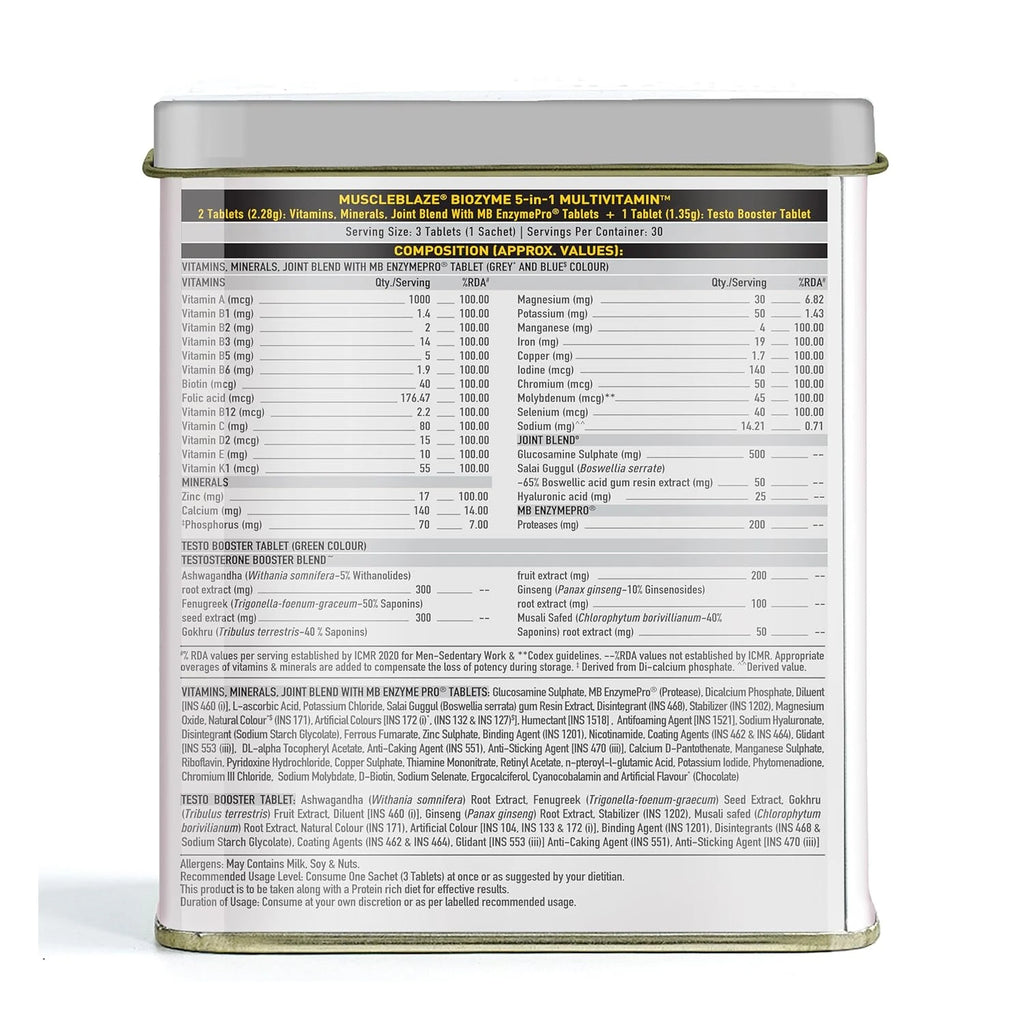 MuscleBlaze Biozyme 5 in 1 Multivitamin