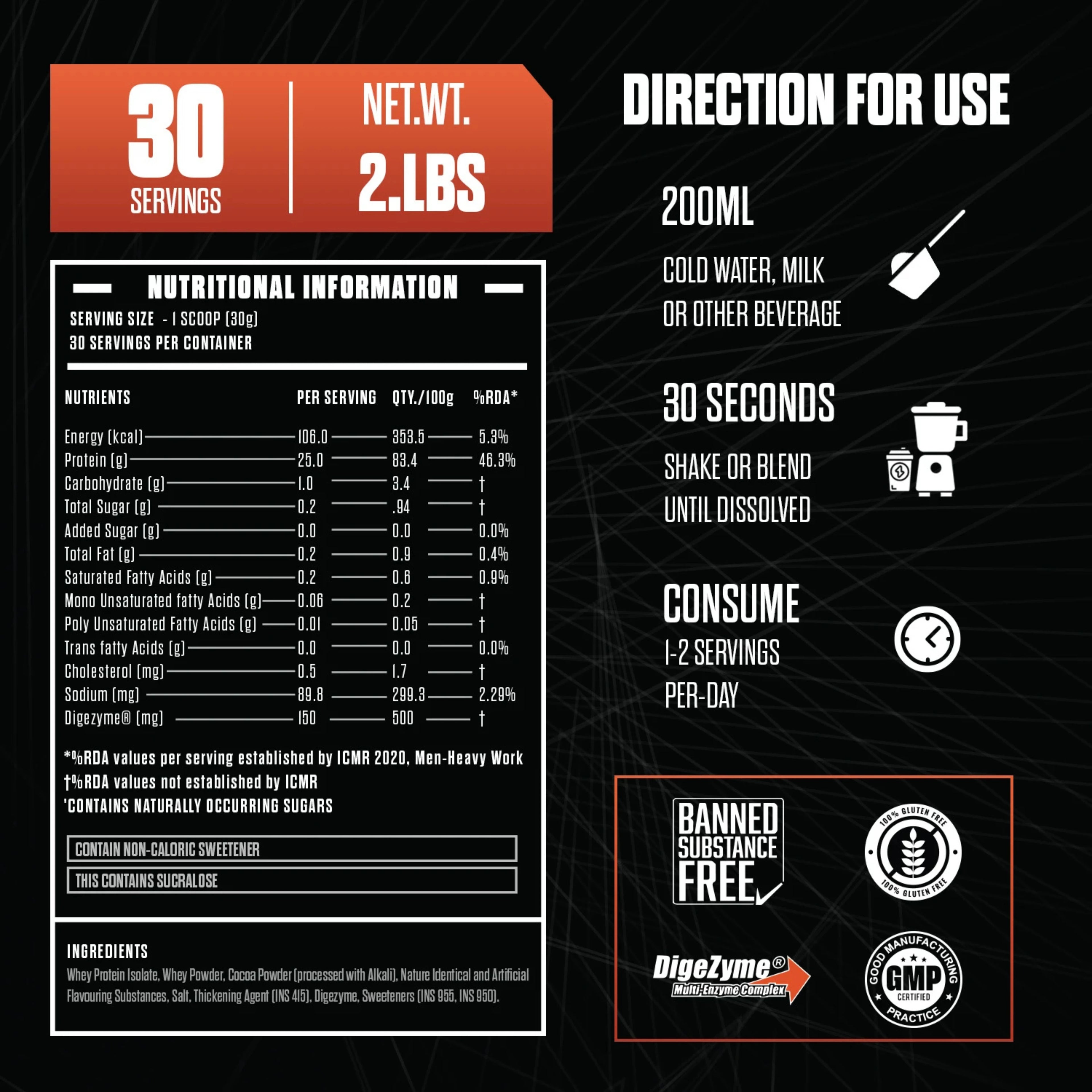 The Isolation Pure Whey Protein Isolate