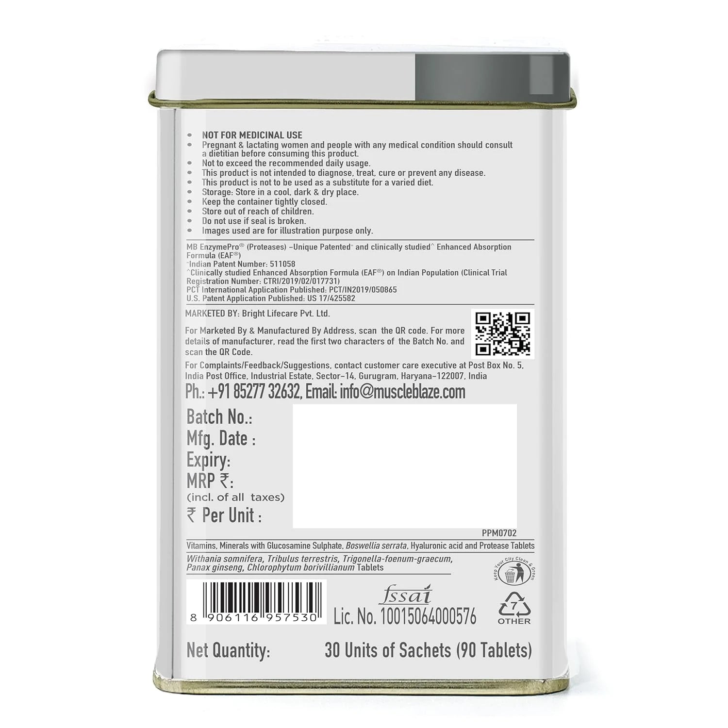 MuscleBlaze Biozyme 5 in 1 Multivitamin
