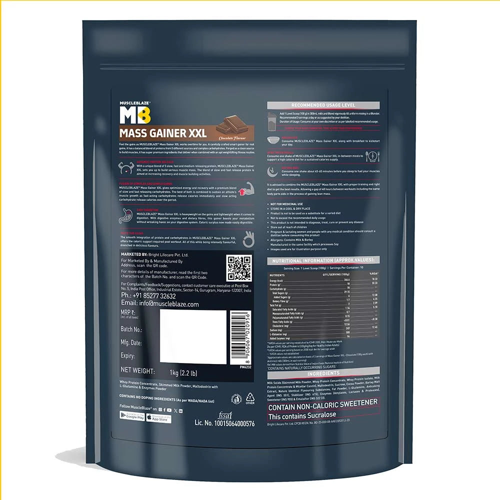 MuscleBlaze XXL Mass Gainer