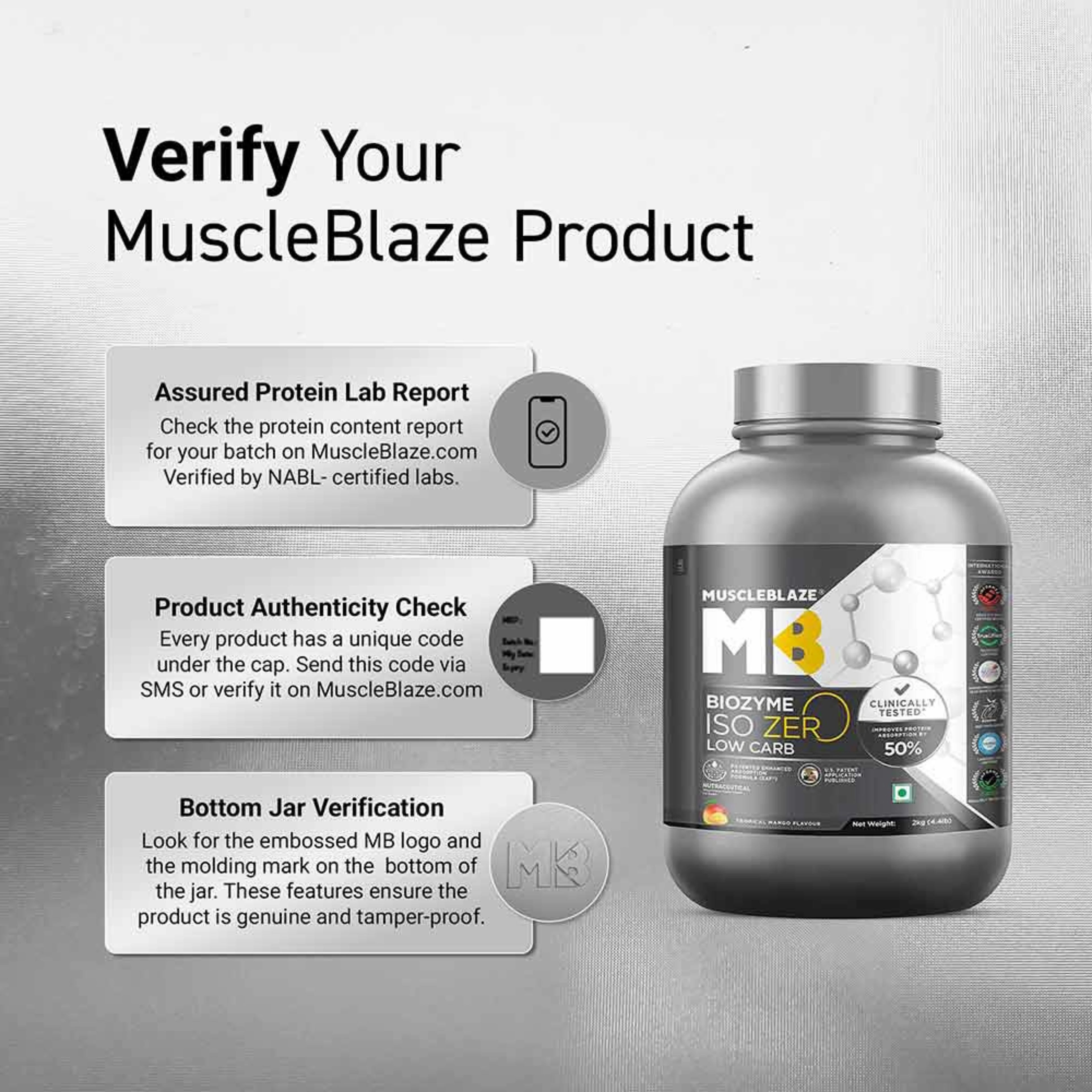 MuscleBlaze Biozyme Iso-Zero