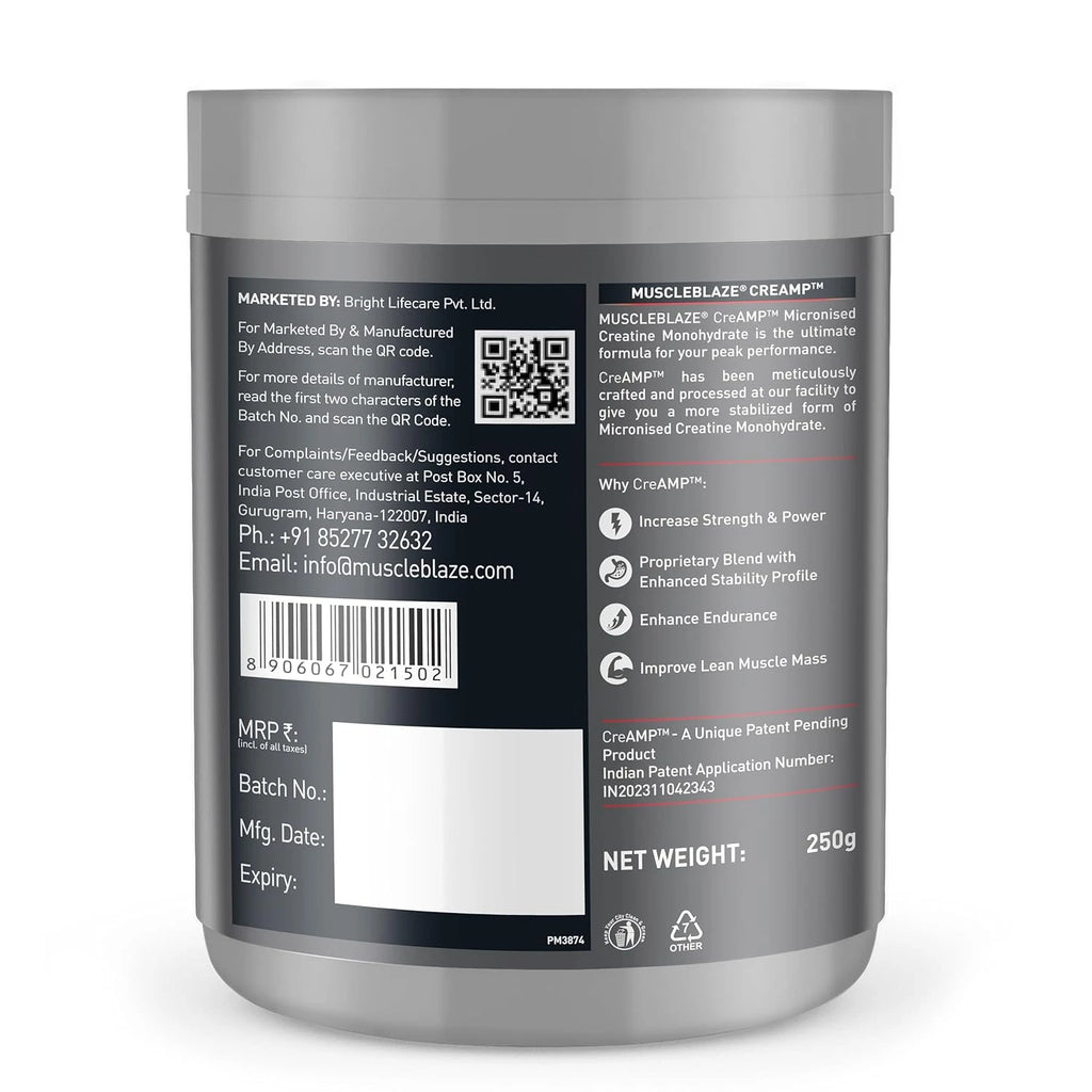 MuscleBlaze Creatine Monohydrate CreAMP