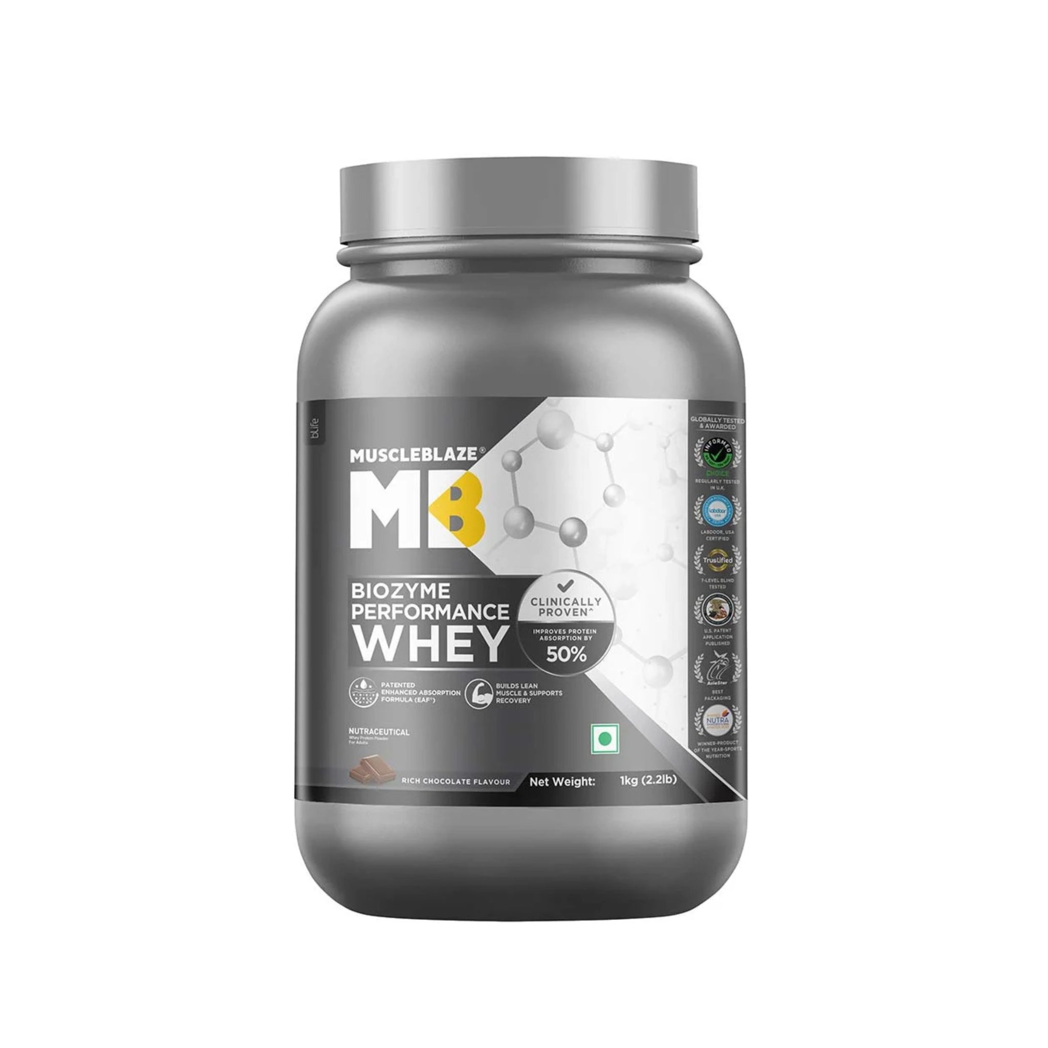 MuscleBlaze Biozyme Performance Whey Protein