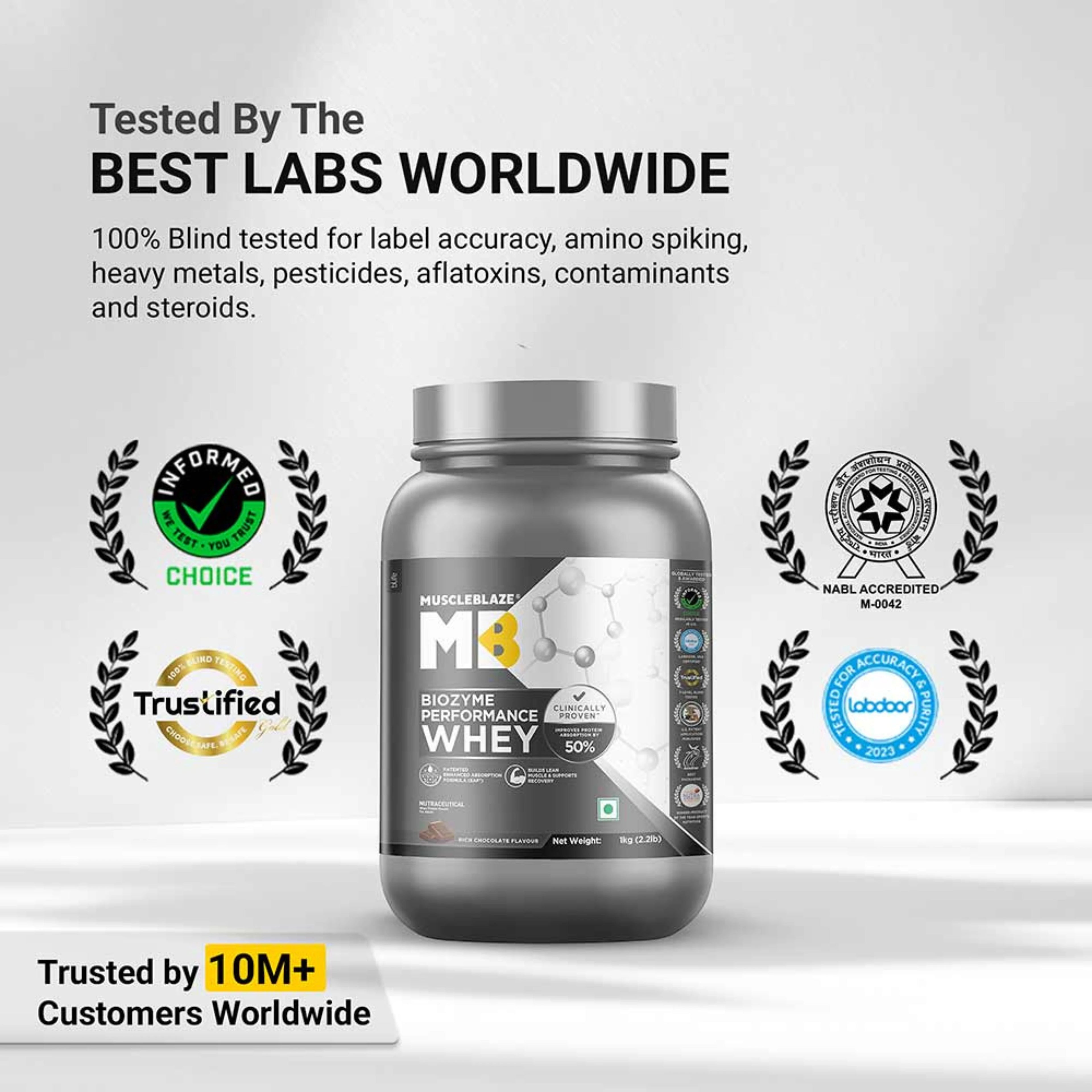 MuscleBlaze Biozyme Performance Whey Protein