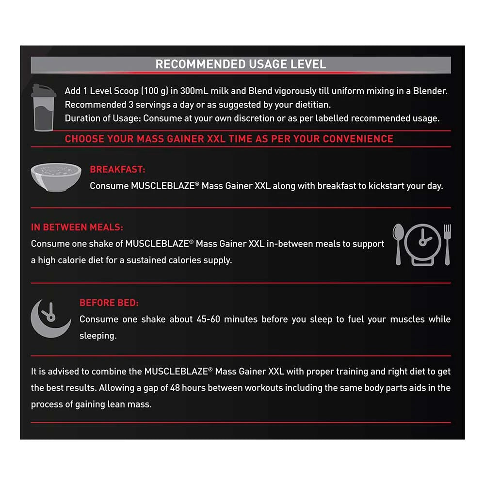 MuscleBlaze XXL Mass Gainer