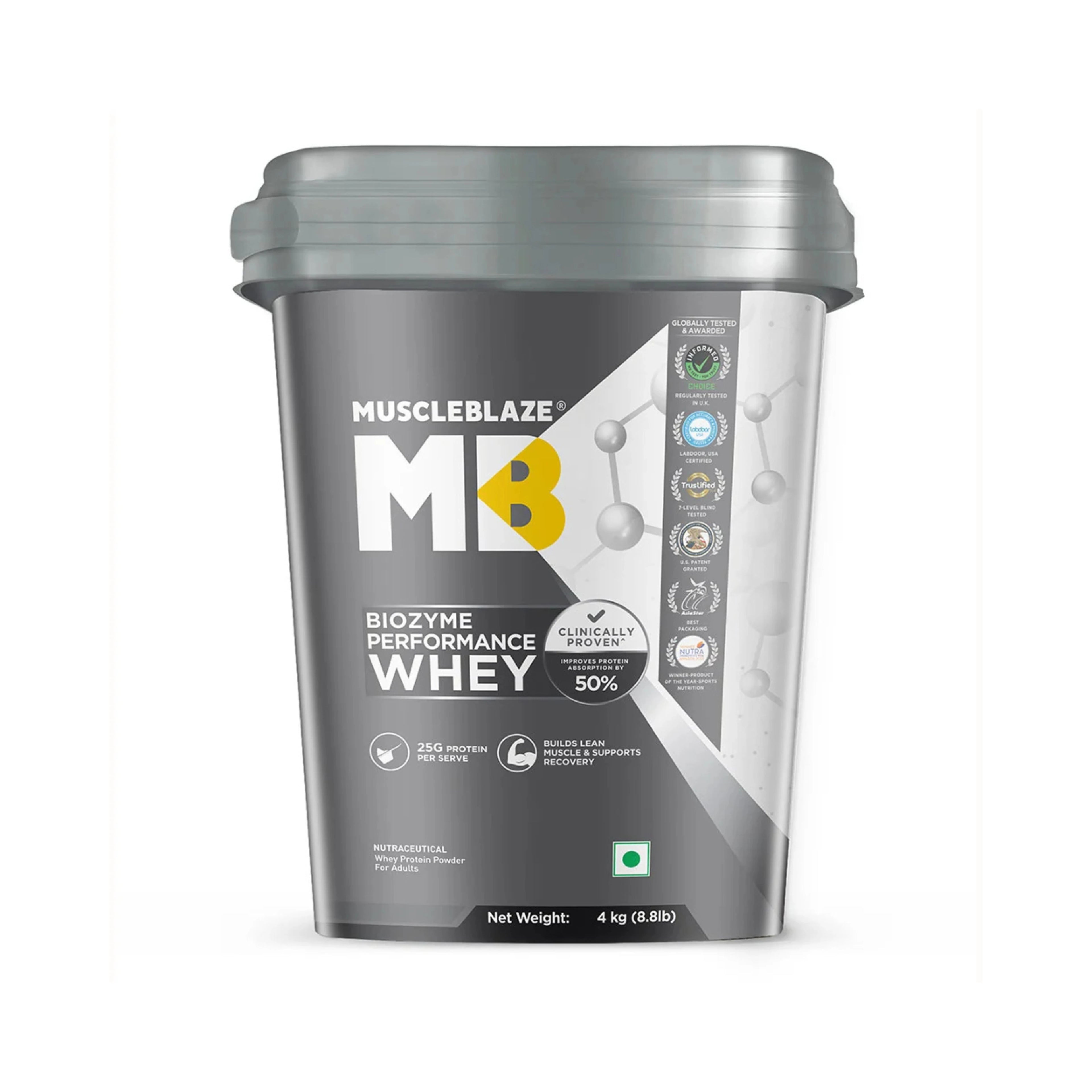 MuscleBlaze Biozyme Performance Whey Protein