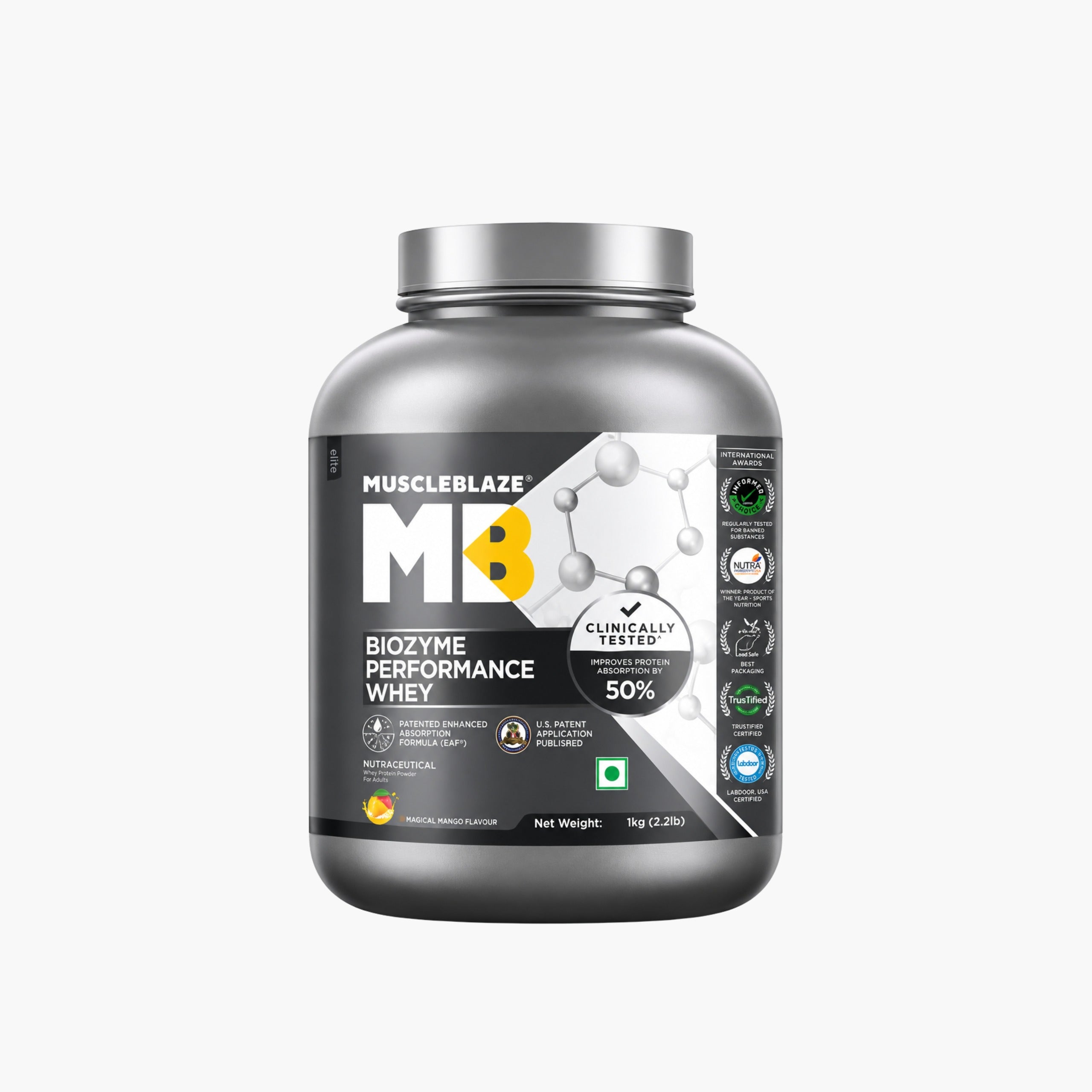MuscleBlaze Biozyme Performance Whey Protein