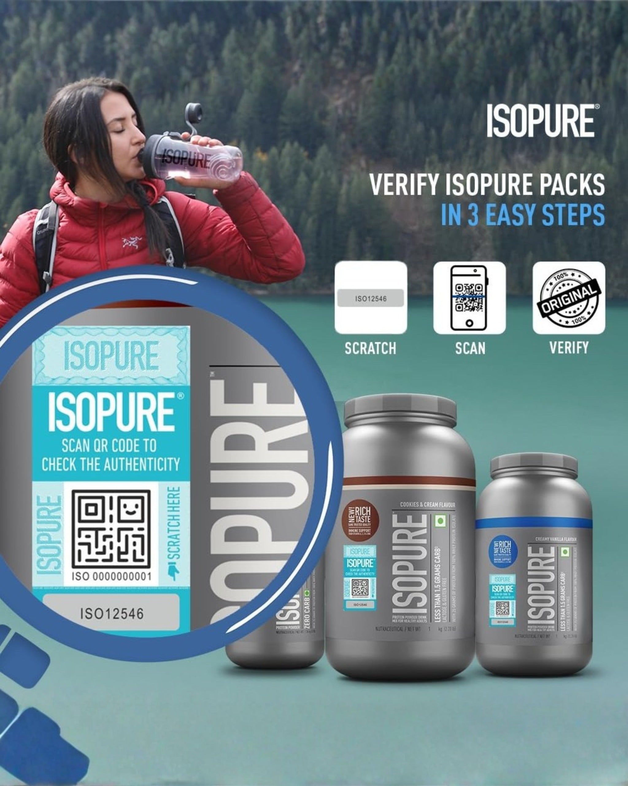 Isopure 100% Whey Protein Isolate