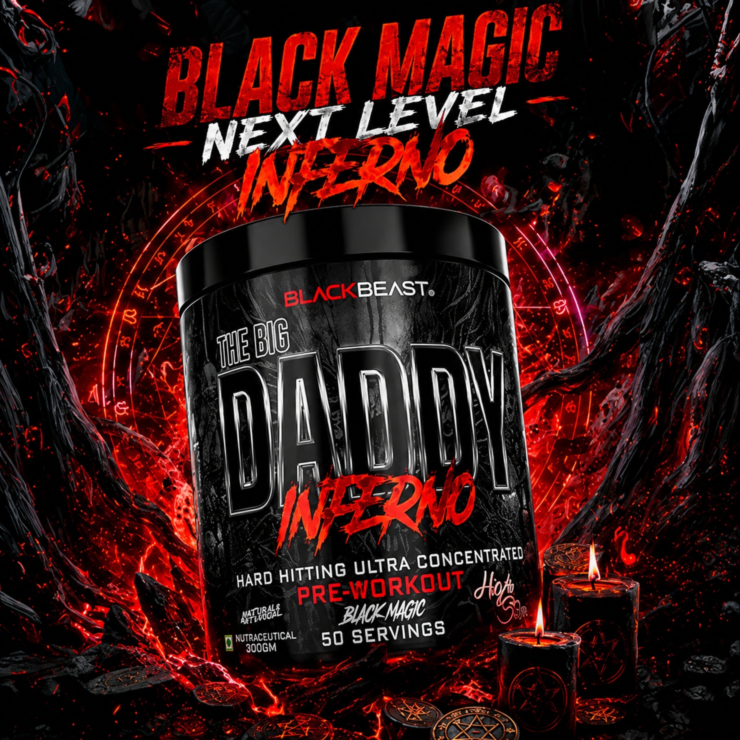BLACK BEAST The Big Daddy Inferno Pre-Workout