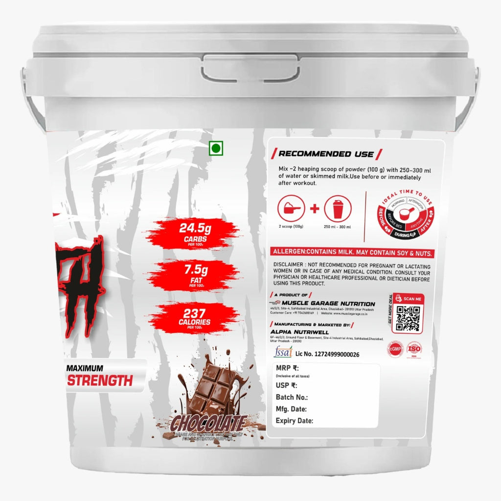 Muscle Garage Nutrition Mammoth Mass Gainer Weight
