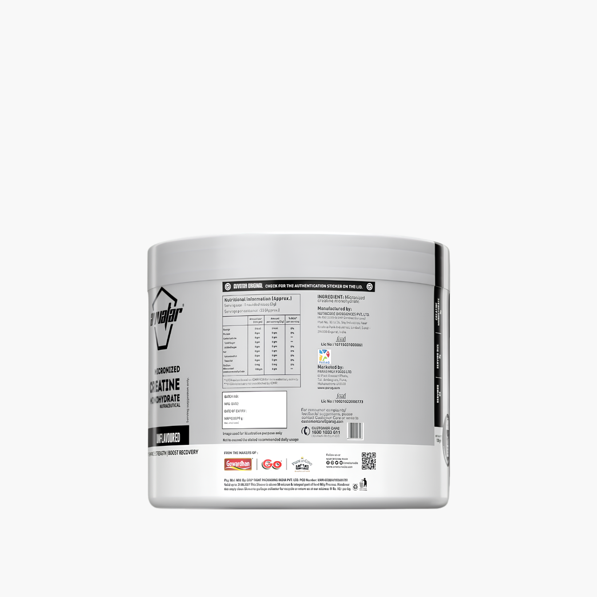 Avvatar Creatine Monohydrate