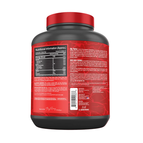 Big Ramy Labs Red Rex Iso Big Whey Isolate Hydrolyzed Protein